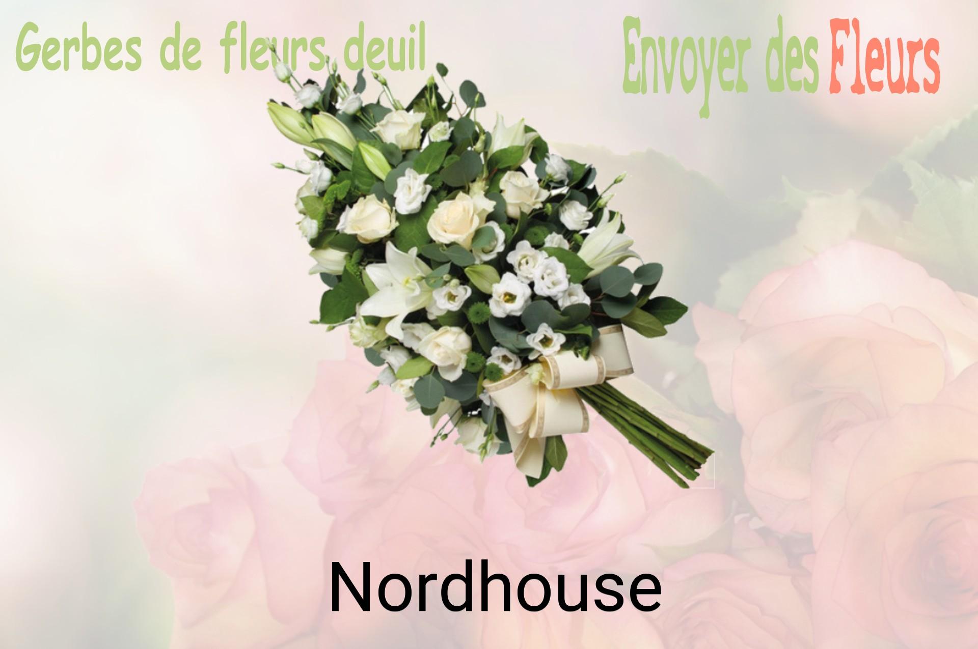 Gerbe de fleurs de deuil livrée à Nordhouse